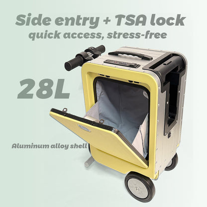 Maleta Fengjiu 20'' Para Cabina | Resistente 150kg | Certificado CE/3C | Con Asiento | Electric Smart Luggage