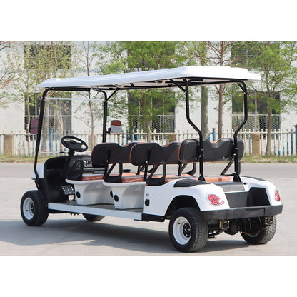 6-Seater Golf Cart | Four-Wheel Electric Sightseeing Car | Electric Golf Cart | Scenic Area Sightseeing Car | Foreign Trade Sightseeing Car