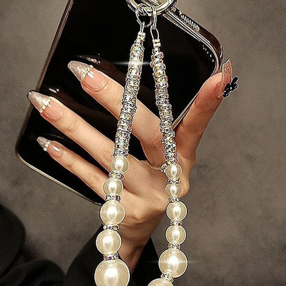 Luxury Pearl Crystal Bead Rhinestone Lanyard | Universal Anti-Lost Key Chain