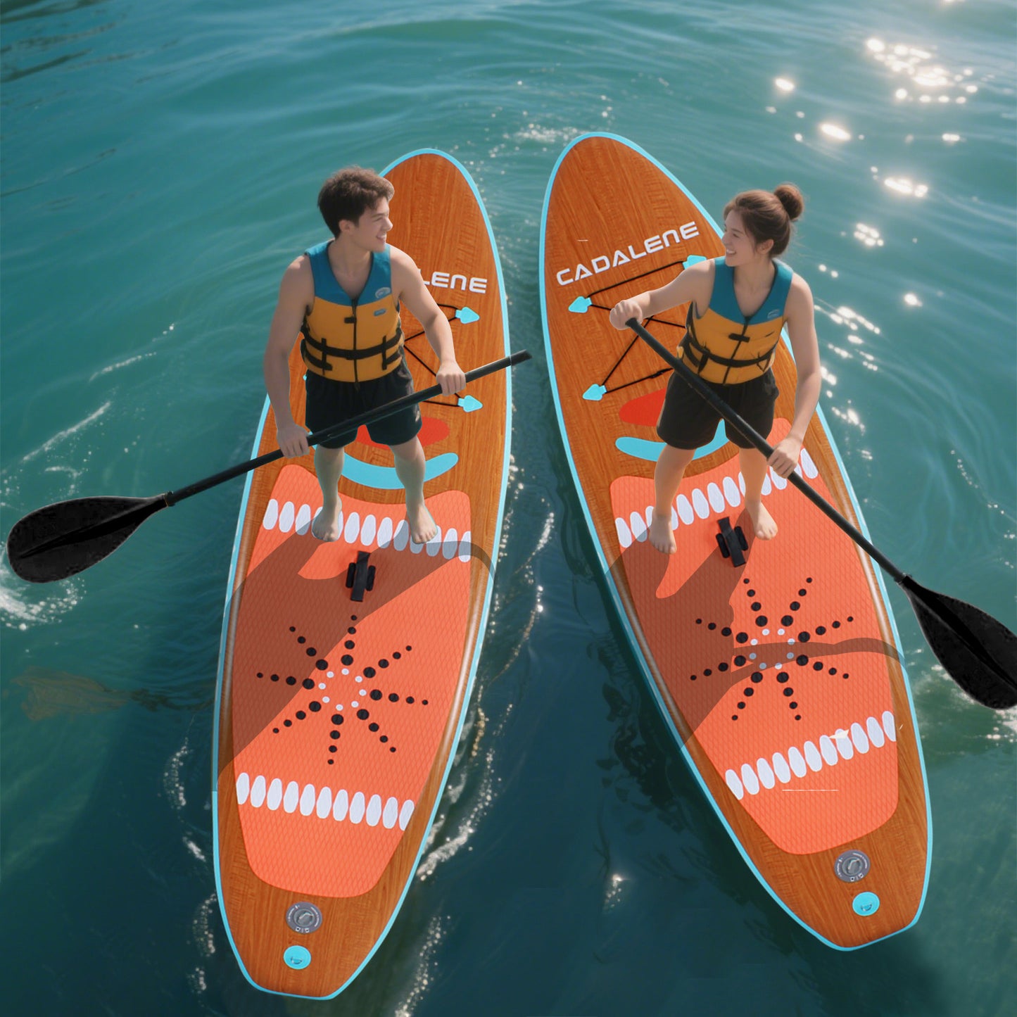 10' INFLATABLE STAND UP PADDLE BOARD | PREMIUM SUP ACCESSORIES | NON-SLIP COMFORT DECK | FOR YOUTH & ADULTS