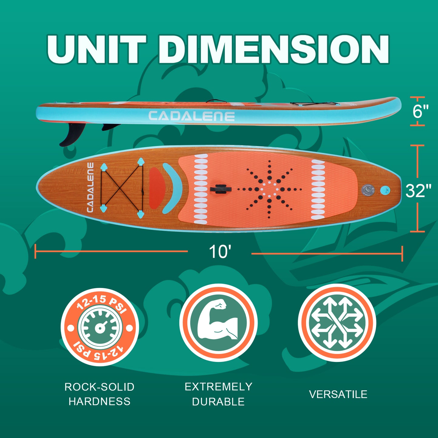 10' INFLATABLE STAND UP PADDLE BOARD | PREMIUM SUP ACCESSORIES | NON-SLIP COMFORT DECK | FOR YOUTH & ADULTS