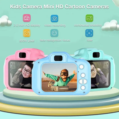 Children's Camera Waterproof 1080P HD Cartoon Cute Outdoor Photography Toy