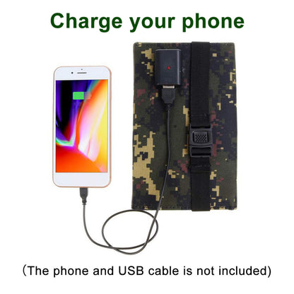 1pc Portable Foldable Solar Panel | 80W Power Output | USB Interface | For Outdoor Travel And Camping