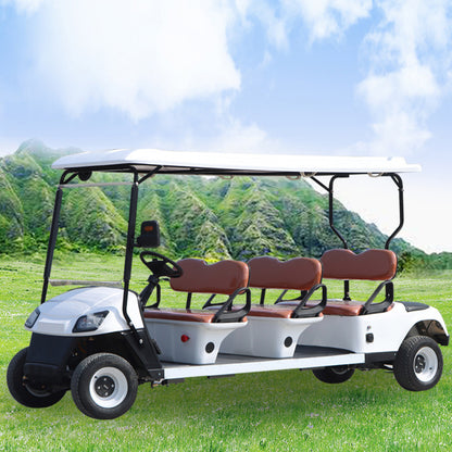 6-Seater Golf Cart | Four-Wheel Electric Sightseeing Car | Electric Golf Cart | Scenic Area Sightseeing Car | Foreign Trade Sightseeing Car