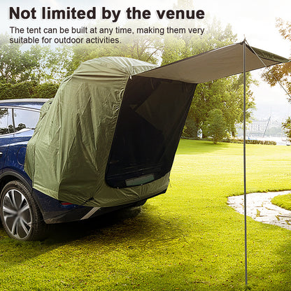 1-2 People Tent Outdoor Car Rear Tent | Camping Picnic Car Rear Tent | Canopy-Equipped Car Rear Extension Tent | Sunshade & Rainproof Car Rear Tent