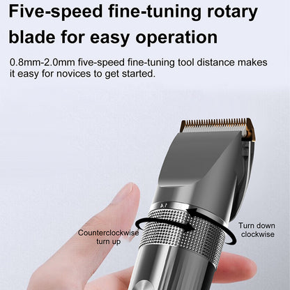 Pet Hair Clipper | Rechargeable Washable | Dog Cat Trimmer | Battery Display | Grooming Haircut | Low Noise Razor | Electric Clipper