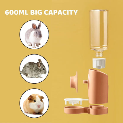 Rabbit Hanging Water Bottle Dispenser | Cage-Mounted Pet Water Feeder