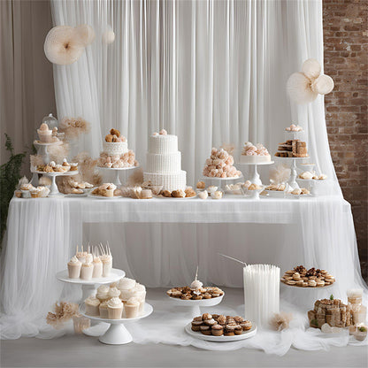 1/2/3/5/10M Wedding Tulle Sheer Backdrop Curtains | Birthday/Spring Party Photography Decor