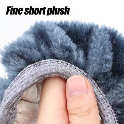 Car Plush Warm Steering Wheel Cover Auto Stylish Winter Faux Fur Steering Wheel Covers Universal Car Interior Accessories