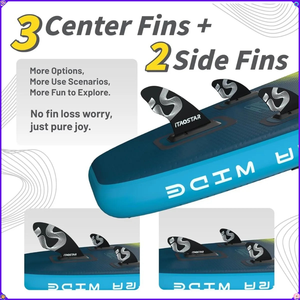 LEAD 11‘×33" / 12’×35" INFLATABLE STAND UP PADDLE BOARD | PREMIUM SUP BOARD KIT | ULTRA STABLE PADDLEBOARD FOR ADULTS