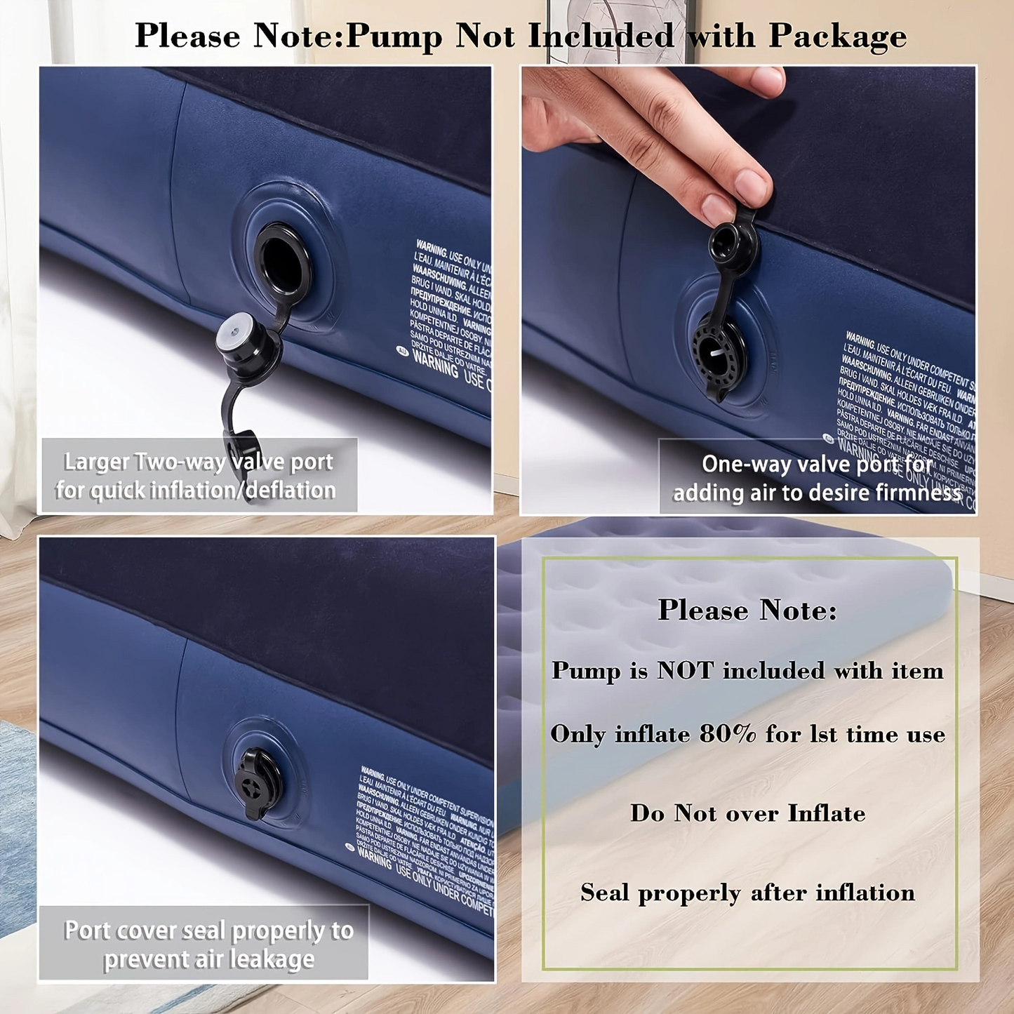 Camping & Home Use Air Mattresses | Twin & Queen Size (Single & Double) | Inflatable Sleeping Pads