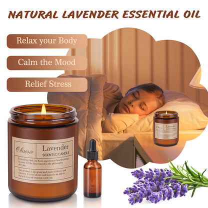 Scented Soy Aromatherapy Candle | Home Fragrance Candle | Coffee/Lemon/Wood/Lavender Scent | Unisex