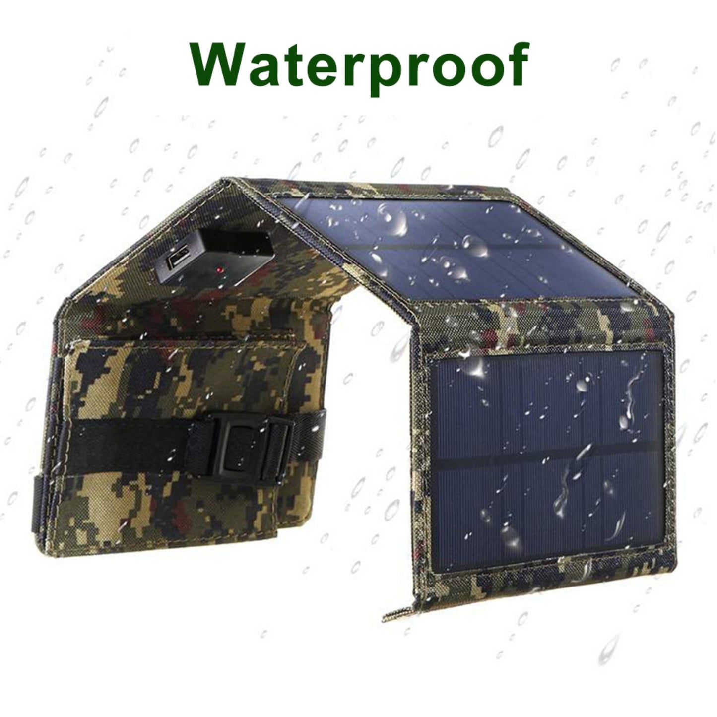 1pc Portable Foldable Solar Panel | 80W Power Output | USB Interface | For Outdoor Travel And Camping