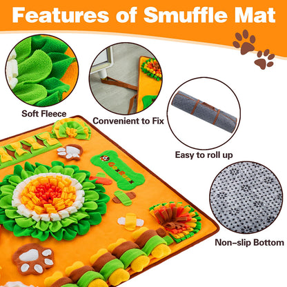 New pet sniffing pads, training pads and sound-making toys