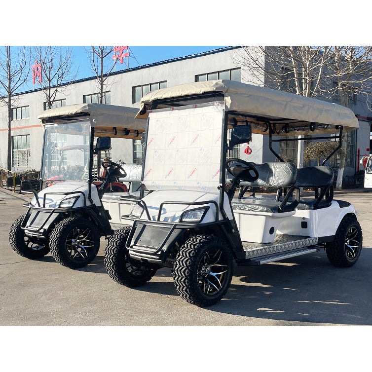 4 seats Golf cart manufacturer, electric sightseeing shuttle bus for tourist attractions, property viewing reception, property park patrol
