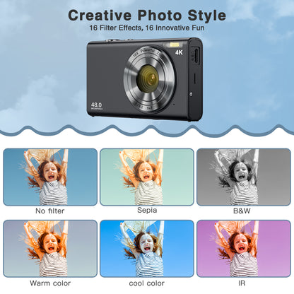 4K Digital Camera, Auto Focus, UHD Video Blogging Camera