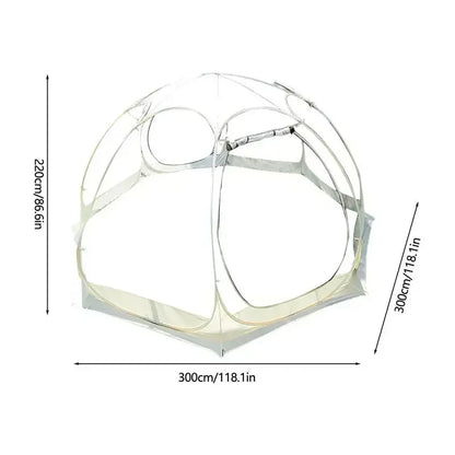 5-8 PERSON TENT Sunroom Transparent Camping Tent | Starry Sky Dome Tent | Portable Spherical Tent | 360-Degree Panoramic Window Outdoor