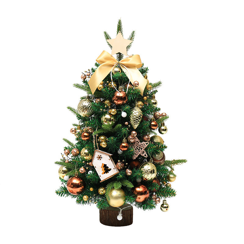 Popular Desktop Mini Christmas Tree Ornaments Festival Atmosphere Decorations Home Hotel Window Decorations Simulation Small Tree