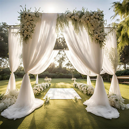 1/2/3/5/10M Wedding Tulle Sheer Backdrop Curtains | Birthday/Spring Party Photography Decor