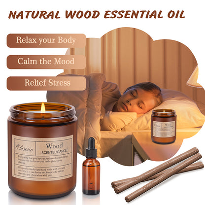 Scented Soy Aromatherapy Candle | Home Fragrance Candle | Coffee/Lemon/Wood/Lavender Scent | Unisex