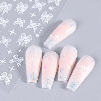 Waterproof Nail Stickers Elegant High Quality And Durable Dark Wind With Adhesiv