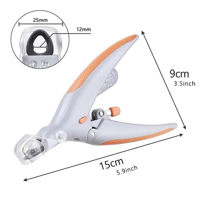 LED Light Pet Nail Clipper | With Amplification Function | Dog Cat Special | Nail Trimmer Tool | Pet Grooming Cleaning Supplies
