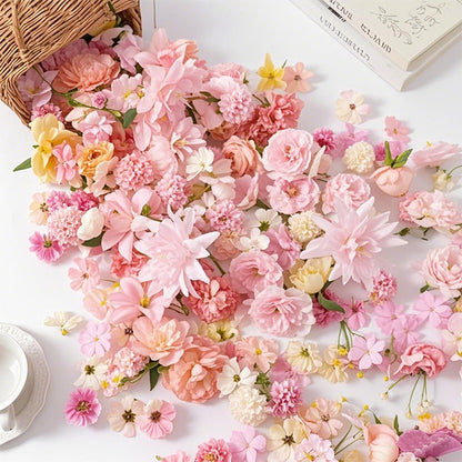 20/50 Pcs Pink Mini Artificial Silk Flowers | Roses & Daisies | DIY Craft/Wedding/Party/Wreath/Home Decor