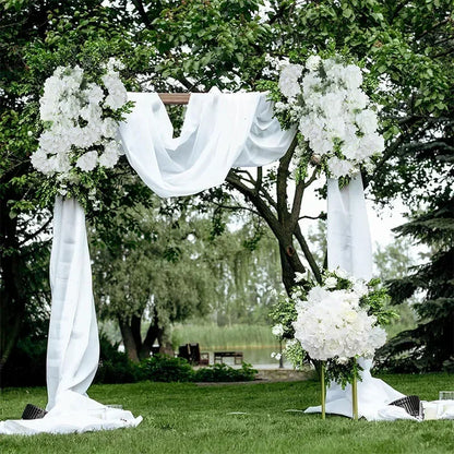 100 Pcs Silk Hydrangea Artificial Flowers | Fake Hydrangea Bouquet with Stems | Wedding DIY Floral Decor Supplies