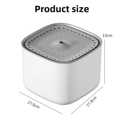 Cat Water Fountain | Ultra Quiet USB Electric Automatic Recirculating Dispenser