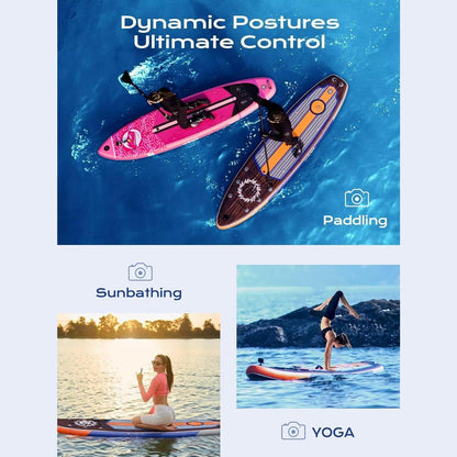 EXTRA WIDE INFLATABLE PADDLE BOARD | 11'×34"×6" DIMENSIONS | STAND UP PADDLE BOARD FOR ADULTS | SUP ACCESSORIES | CAMERA MOUNT