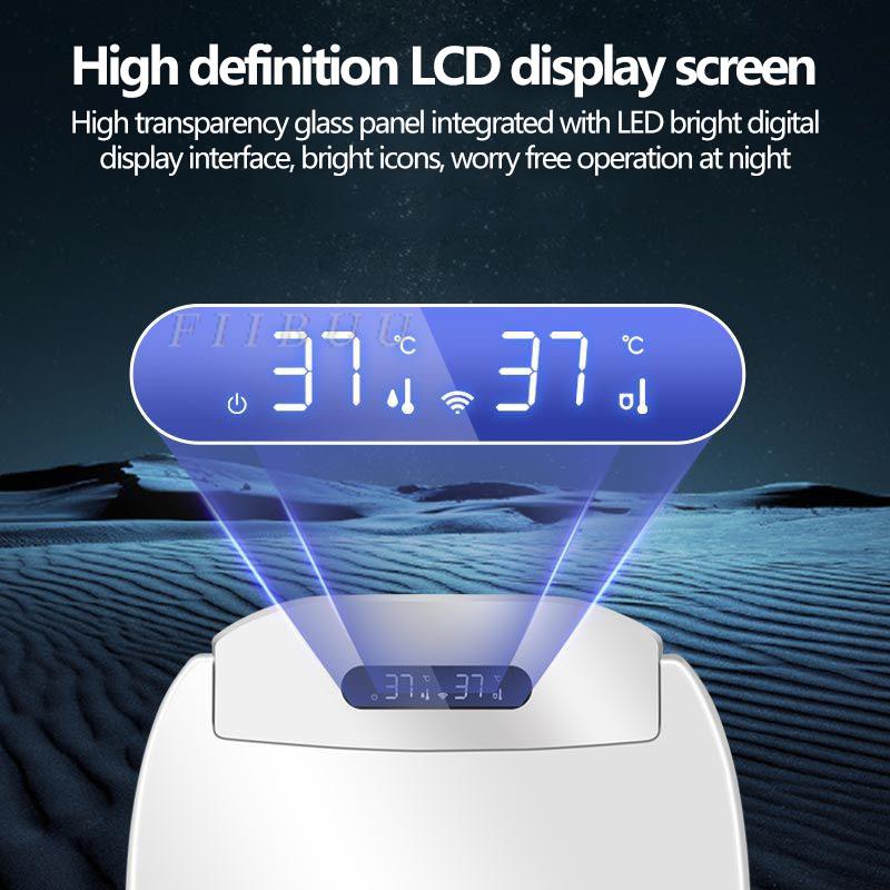 Multifunctional Warm Toilet Seat | Smart Dryer | Night Light | BigScreen Display