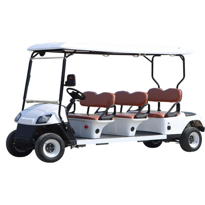 6-Seater Golf Cart | Four-Wheel Electric Sightseeing Car | Electric Golf Cart | Scenic Area Sightseeing Car | Foreign Trade Sightseeing Car