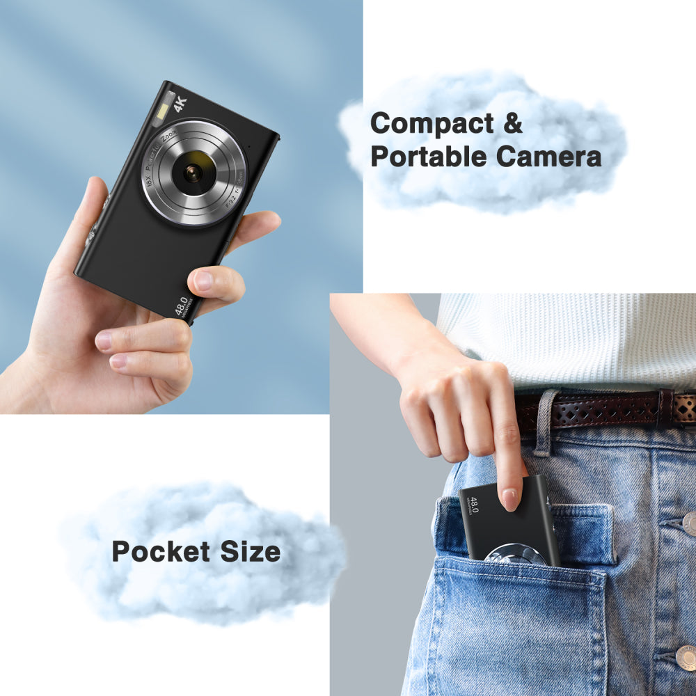 4K Digital Camera, Auto Focus, UHD Video Blogging Camera