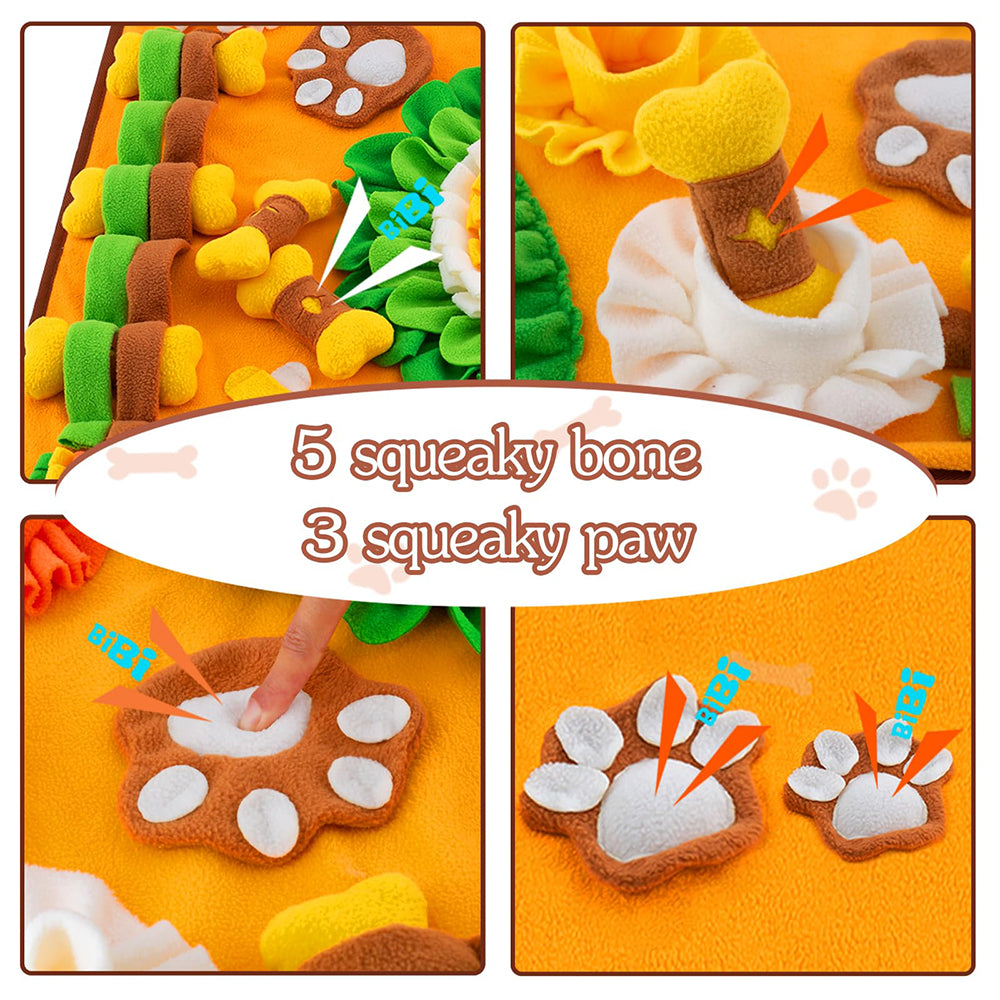 New pet sniffing pads, training pads and sound-making toys