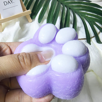 Cute Cat Paw Squishy Toy | Soft Squeeze Stress Relief Toy | Sticky Decompression Gift