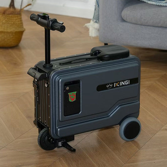Foreign trade 20 inch smart electric riding box trolley case multifunctional electric luggage pull gift electric boarding bag