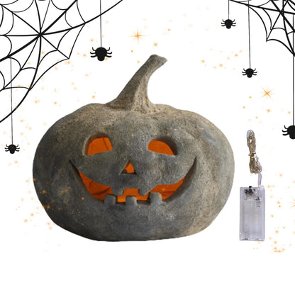 Halloween Pumpkin Lantern | Light-Up Pumpkin Decorations | Halloween Home/Porch Party Props