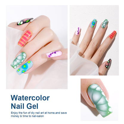 Clear Bloom Gel Nail Polish 15ml UV LED Dip-able Nail Polish for Diffusion Effect Marble Gel Lacquer Clear Coat Top Coat Base Coat