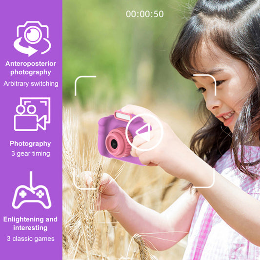 Toddler Camera with Lanyard Digital Video USB Charging for Children Party Gifts
