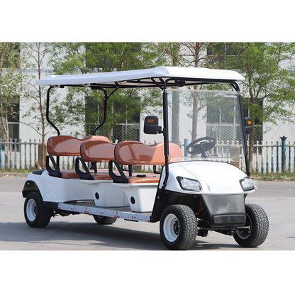 6-Seater Golf Cart | Four-Wheel Electric Sightseeing Car | Electric Golf Cart | Scenic Area Sightseeing Car | Foreign Trade Sightseeing Car