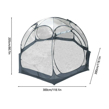 5-8 PERSON TENT Sunroom Transparent Camping Tent | Starry Sky Dome Tent | Portable Spherical Tent | 360-Degree Panoramic Window Outdoor