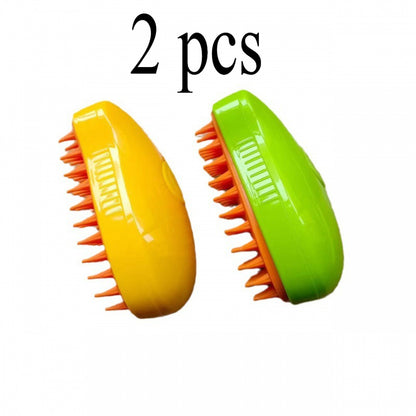 3-in-1 Cat Dog Steam Brush | Electric Sprayer | Massage | Pet Grooming Tool | Supplies
