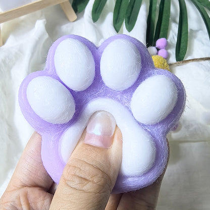 Cute Cat Paw Squishy Toy | Soft Squeeze Stress Relief Toy | Sticky Decompression Gift