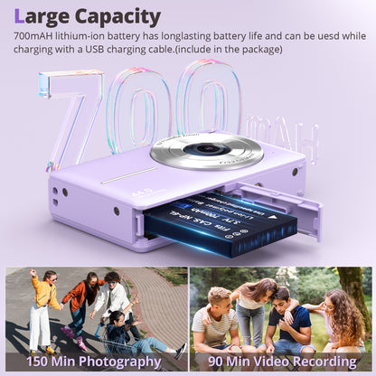 Digital camera, children's camera, video camera, with 16 - x zoom, compact camera, comes with a 32GB card