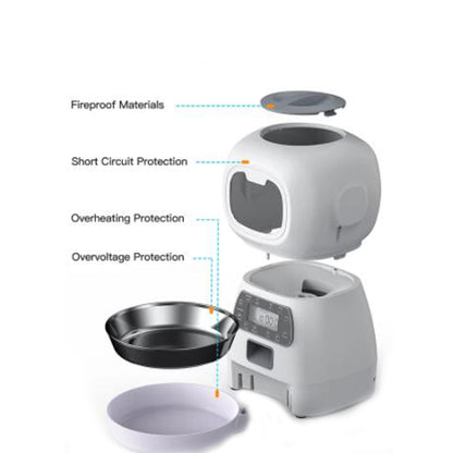 3.5L Automatic Pet Dog Cat Feeder | Smart Food Dispenser | For Cats Dogs | Timer