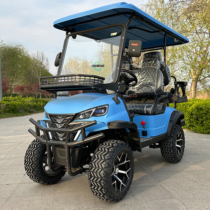 2-Seater 72V Electric Golf Cart | Steel Metal Construction | Curtis Controller | Dot EEC Certified | Club Car Compatible