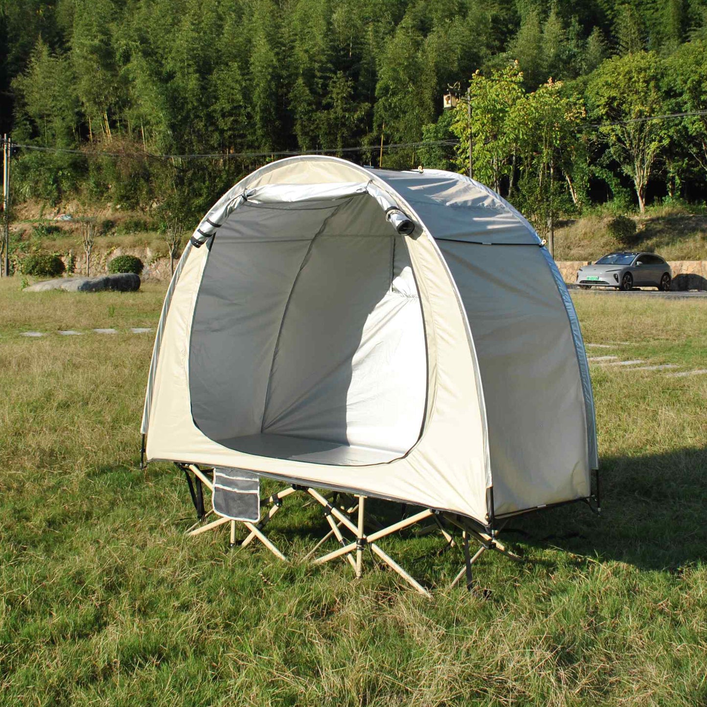 1-2 PERSON TENT | Ultralight Camping Tent | Single Layer | Portable Hiking(Excluding Bed) Cot Bed Off Ground | Easy Setup Waterproof Outdoor Tent