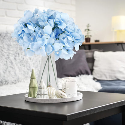 100 Pcs Silk Hydrangea Artificial Flowers | Fake Hydrangea Bouquet with Stems | Wedding DIY Floral Decor Supplies