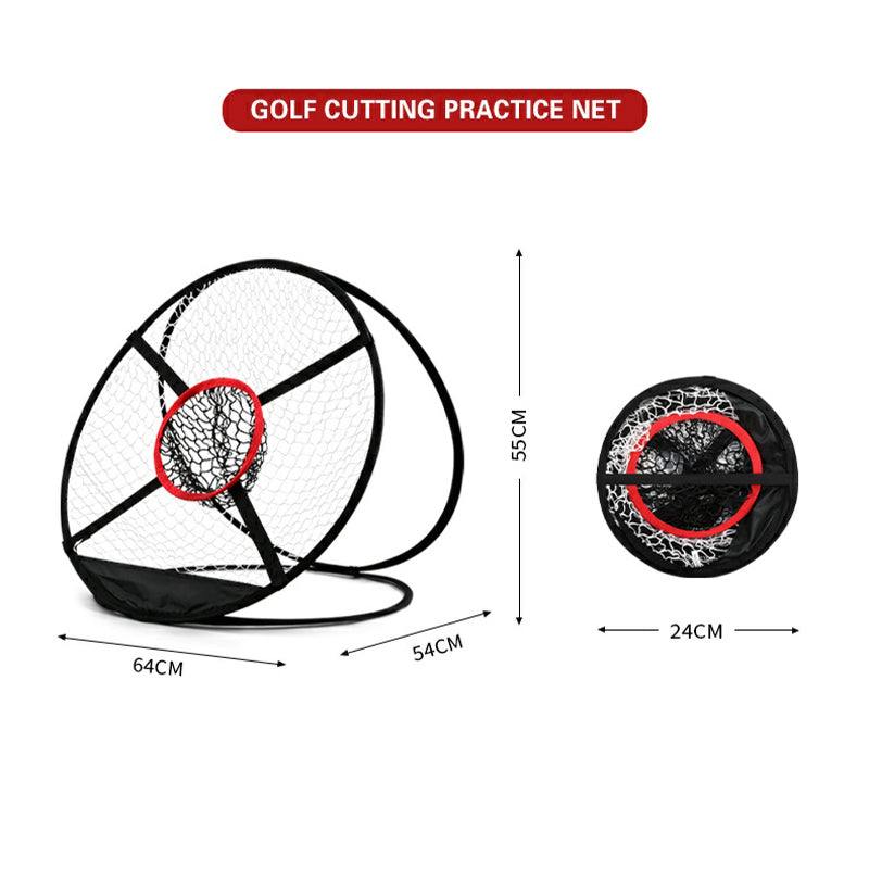 Golf Chipping Net Foldable Practice Net Memory Metal For Easy Storage And Carry