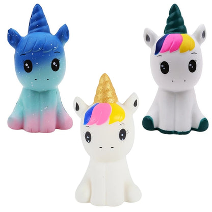 New Squishy Cute Unicorn Simulation Animal Doll | PU Bread Slow Rising | Scented | Soft Squeeze Toy | Stress Relief | For Kids | Christmas Gift